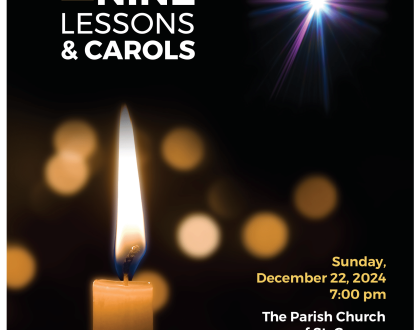 NINE LESSONS AND CAROLS - December 22 at 7PM